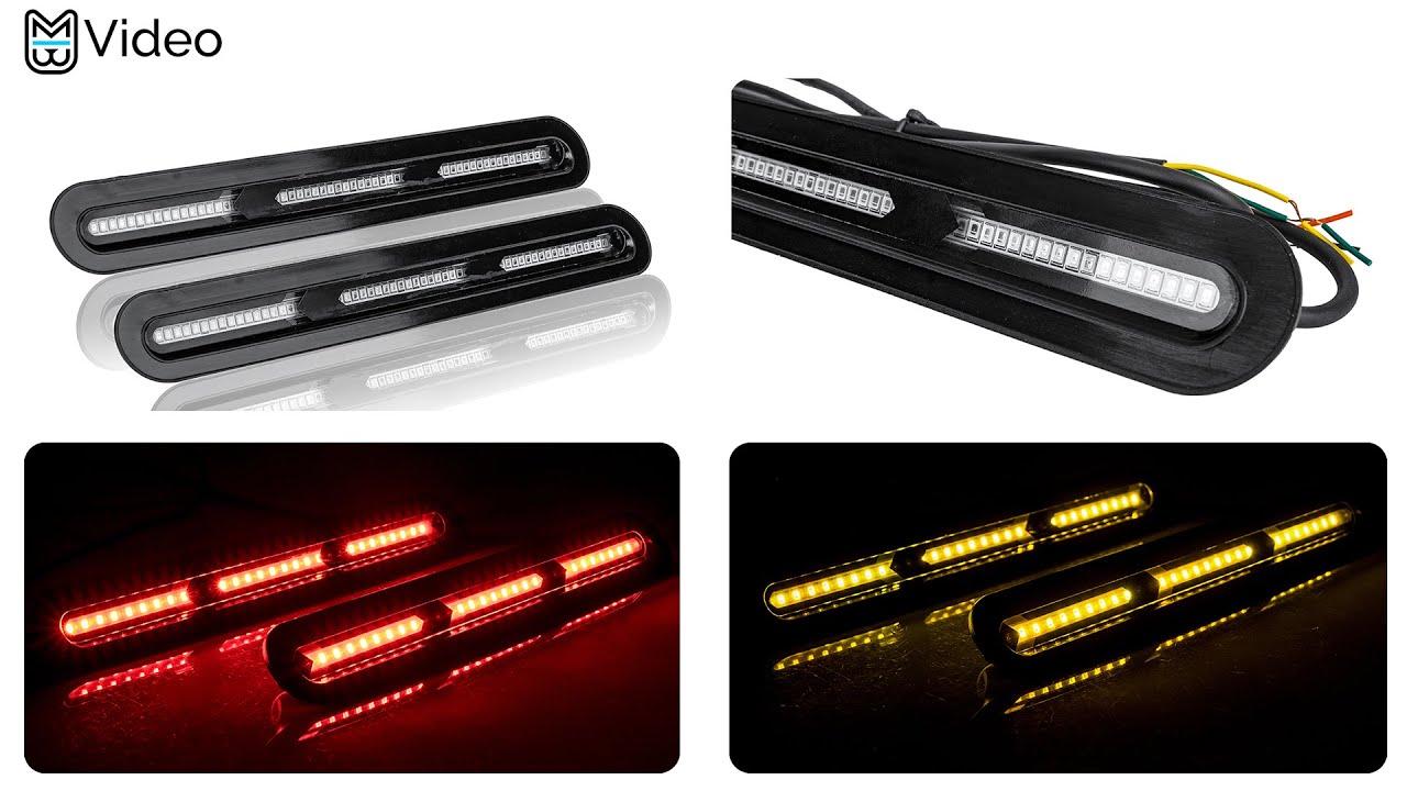 Задние светодиодные фонари бегущие огни поворотники под стекло. Обзор ...