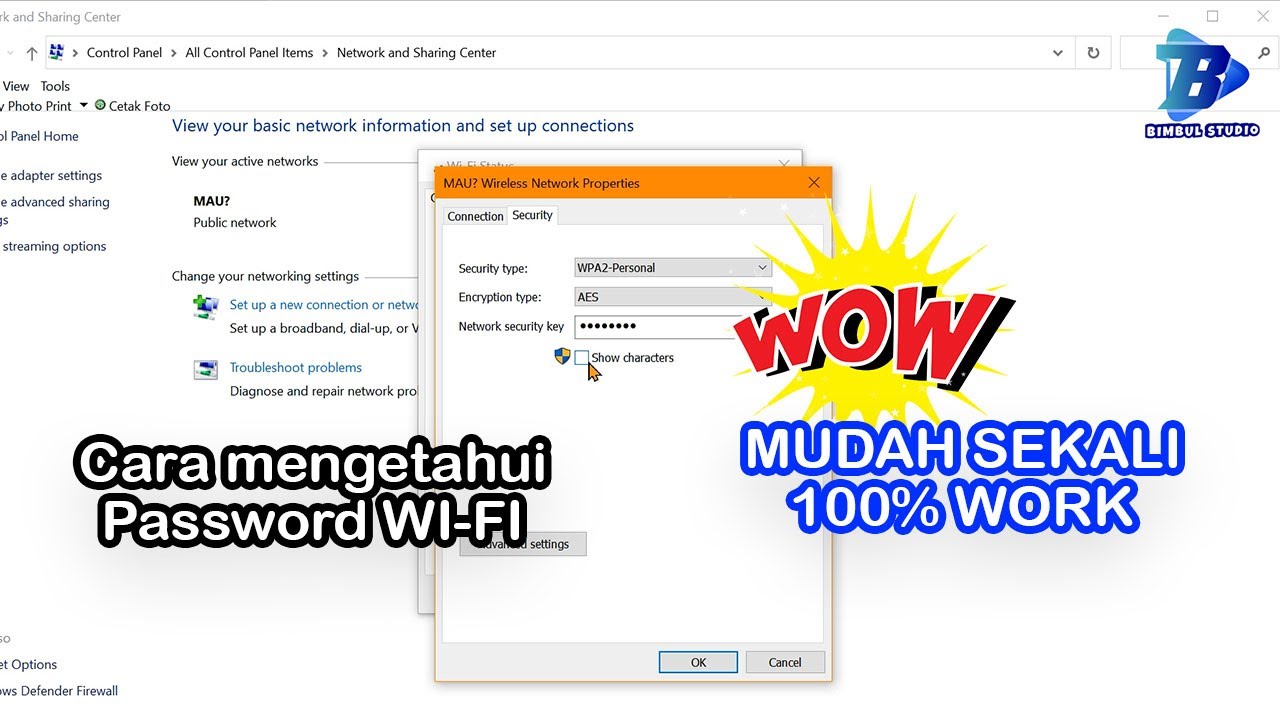 Cara Melihat Password Wifi Di Laptop 100% Berhasil - Mudah Sekali - YouTube