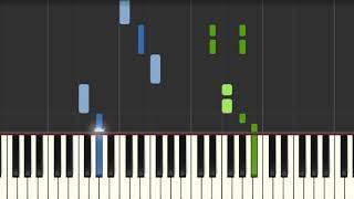Blue Charlie Brown Vince Guaraldi Easy Piano Tutorial Synthesia