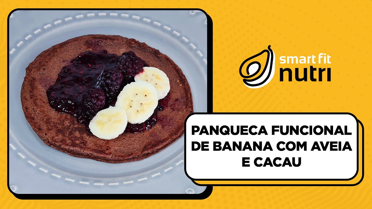 Panqueca Funcional de Banana com Aveia e Cacau
