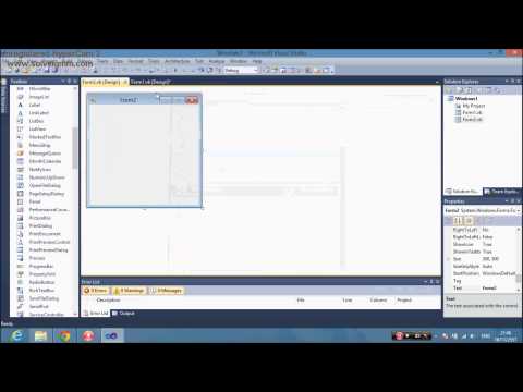 วิธีสร้าง form ซ้อน form VB 2010 (MDI)