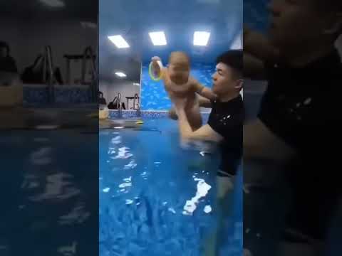 Cute baby. cute baby swimming #shorts