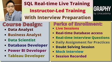 Complete SQL Real-time Live Training with interview preparation by Pandey Guruji