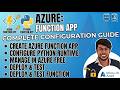 5) Python Function App on Azure FREE Tier - Linux Consumption Setup