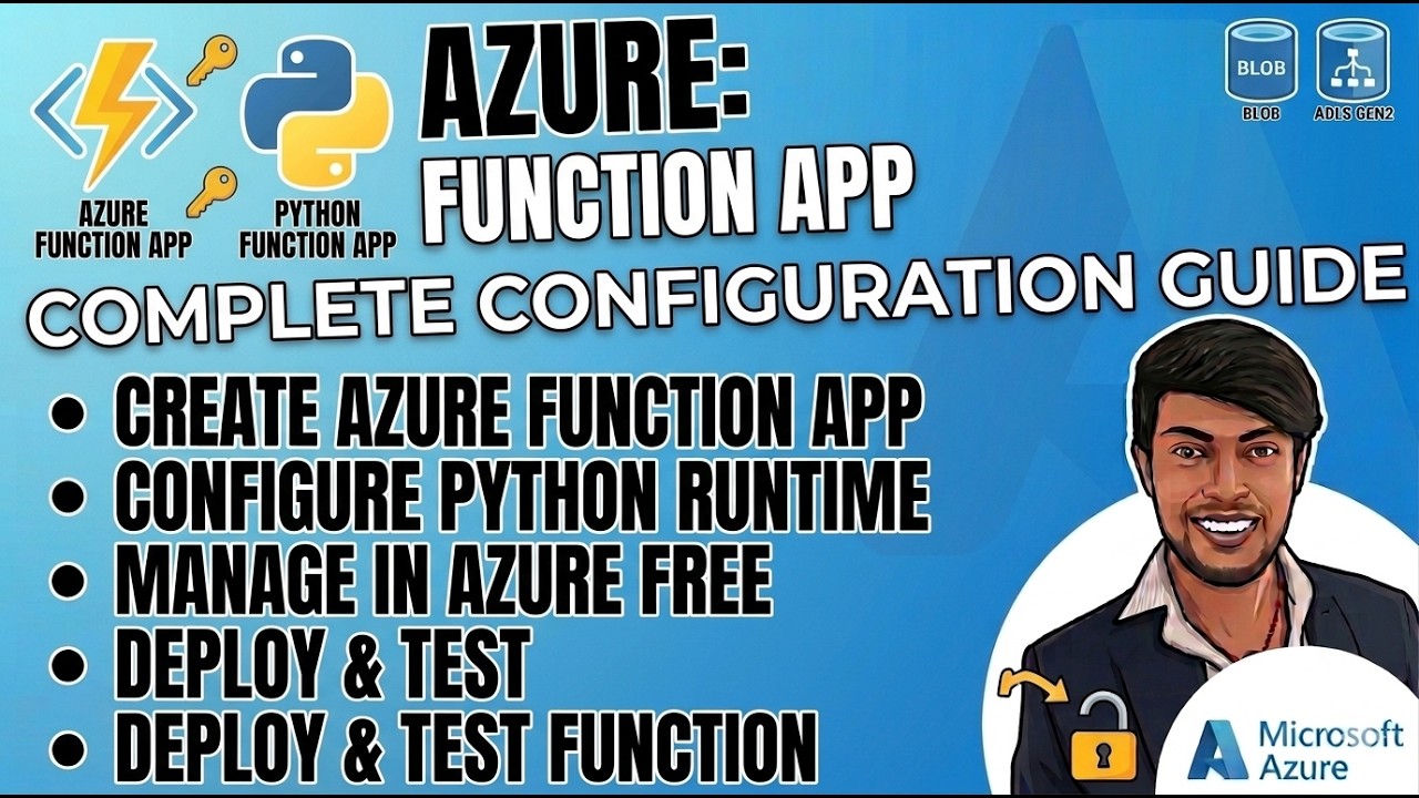 5) Python Function App on Azure FREE Tier - Linux Consumption Setup ...