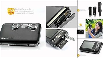 3D Digital Camcorder with 3 inch Glass-Free 3D Screen China Electronics