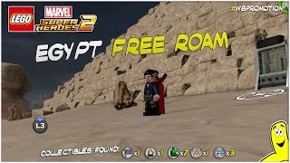 Lego Marvel Egypt FREE ROAM (All Collectibles) - - YouTube