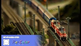 【Re-Colorリカラー】Nゲージ 鉄道模型 DD51重連 14系 寝台特急『出雲』