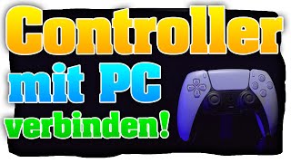 PS5 Controller mit PC verbinden DualSense Controller per Kabel / Bluetooth mit Computer verbinden