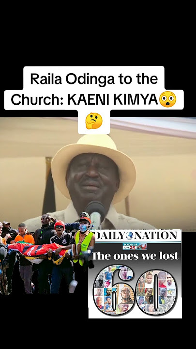 🔥KAENI KIMYA - Hon. Raila Odinga to the Church