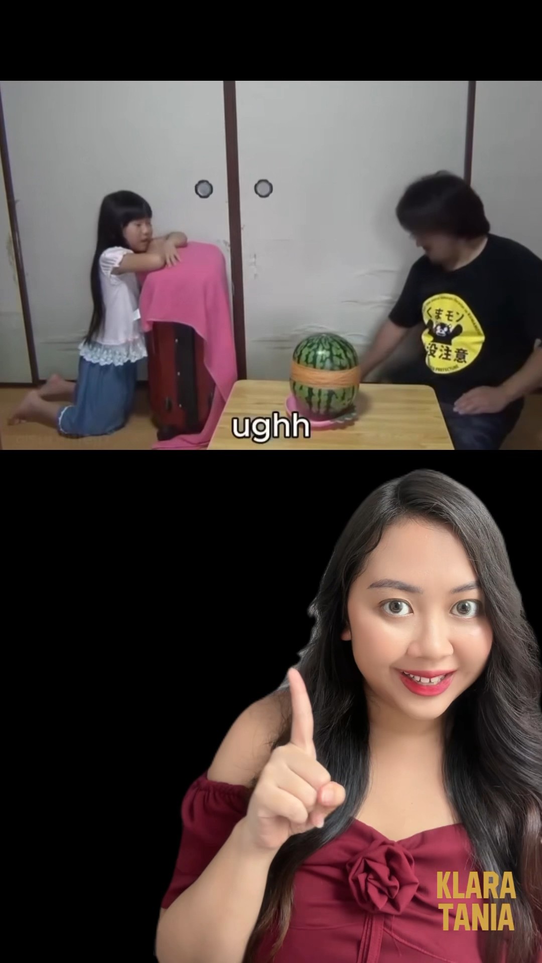 EKSPERIMEN BELAH SEMANGKA PAKE KARET ?! | Klara Tania #shorts