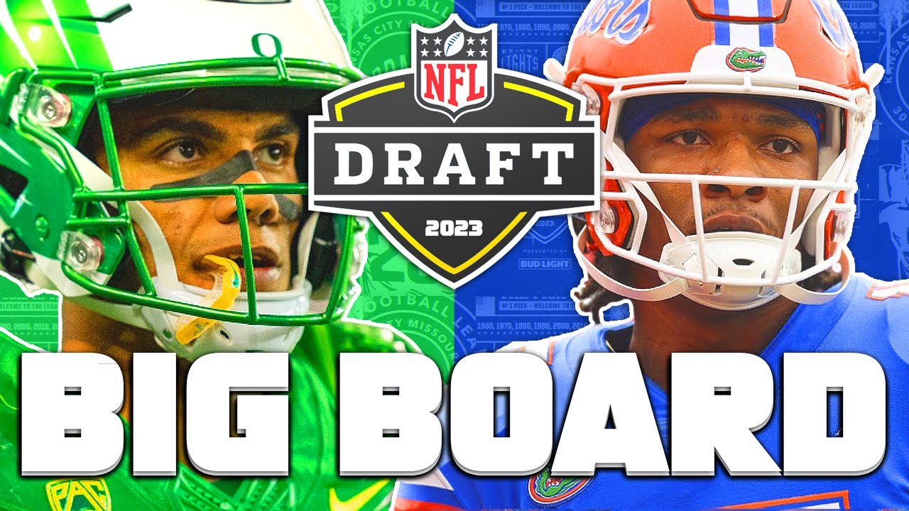 Top 50 Prospects in The 2023 NFL Draft BIG BOARD YouTube