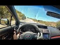 2019 Subaru WRX STI S209 POV Canyon Drive (3D Audio)(ASMR)