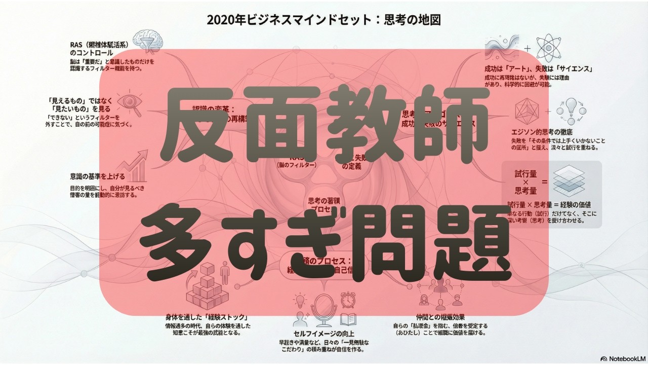 【動画版】人の振り見て我が振り直す！を考えると反面教師が多すぎてビビる件！