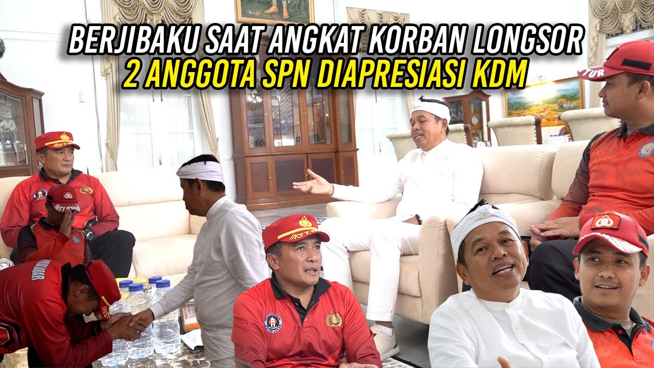 BERJIBAKU SAAT ANGKAT K0RB4N LONGS0R | 2 ANGGOTA SPN DIAPRESIASI KDM