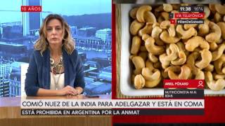 Comió nuez de la India para adelgazar y está en coma