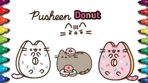 How to Draw Pusheen Donut | Pusheen Cat | Step by Step Tutorial 