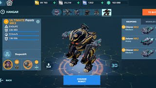 Fenrir Chione New Titán Killer | War Robots Gameplay