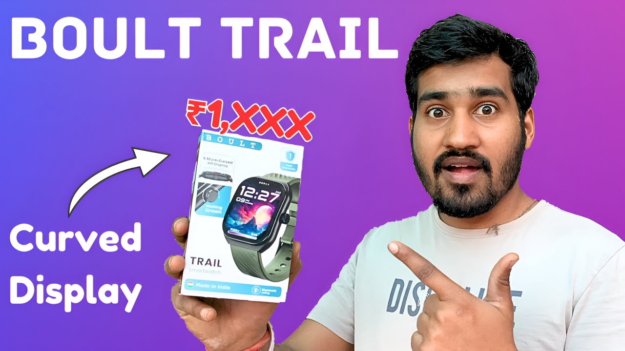boult trail 2.01 3d curved watch | curved smartwatch || Unboxing Review under ₹1500