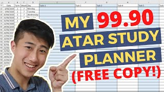 [FREE TEMPLATE] How I Use my 99 ATAR Study Timetable/ Schedule 2023 (Efficient and Effective)