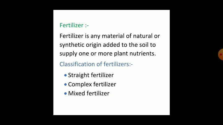 Chemical Fertilizers and its classification ( straight , complex and mixed fertilizer ) - DayDayNews