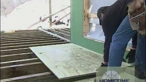 Pressure Treated Plywood for the Back Deck at Creekside