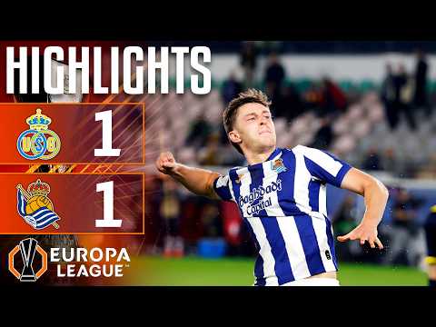 Union Saint-Gilloise vs Real Sociedad 1-1 Highlights | UEFA Europa League 2026/27