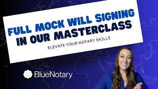 Full Mock Will Signing Announcement for RON MasterClass
