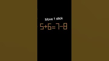 How to move 1 matchstick to make equation true | math puzzle #matchstick #mathpuzzle #shorts