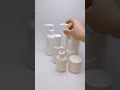 White Plastic Cosmetic set Lotion bottle and cream jar | Where to buy cosmetic set