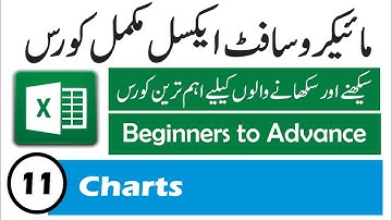 Ms Excel Tutorial and complete course in Urdu Hindi – Charts  Part 11