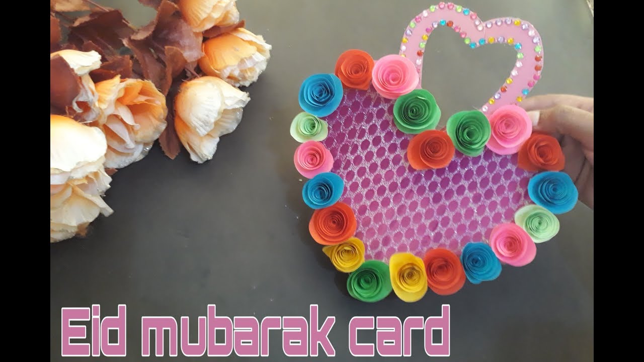 how to make happy eid mubarak cardhandmade eid mubarak