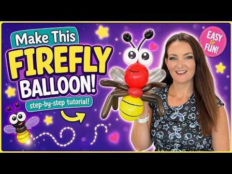 Make a Glowing Firefly Balloon Animal | Bugs of Summer Tutorial