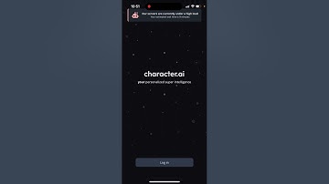 C.ai app “Our servers are currently under a high load” - can’t login