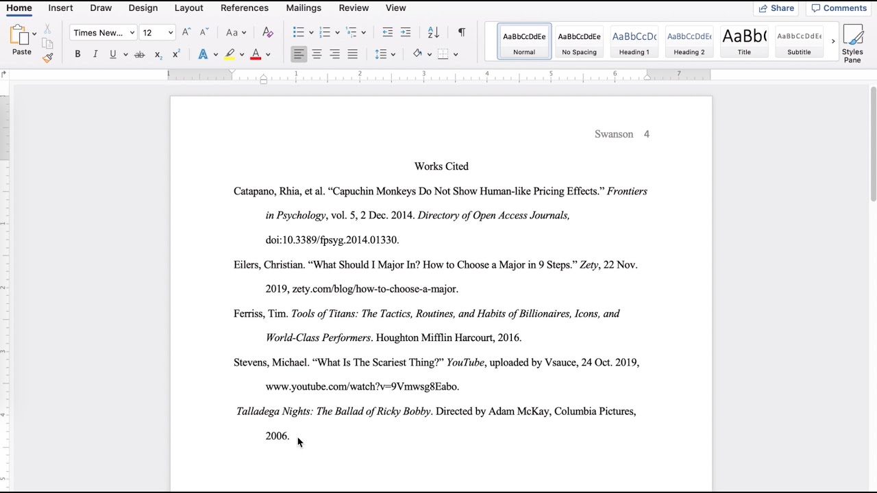 how to cite a website in your research paper mla