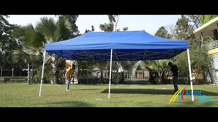 10 x 20 ft Portable Foldable Pop up Canopy Gazebo  tent installation setup in less than 2 mins