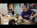 江西財経大学の日本人教師、中国の毛筆作りを体験