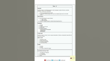 English Syllabus of Class 10 Term-2 #Care4Studies #class10 #Class10syllabus #Syllabus2021#Shorts