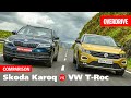 Skoda Karoq vs Volkswagen T-Roc | Comparison | OVERDRIVE