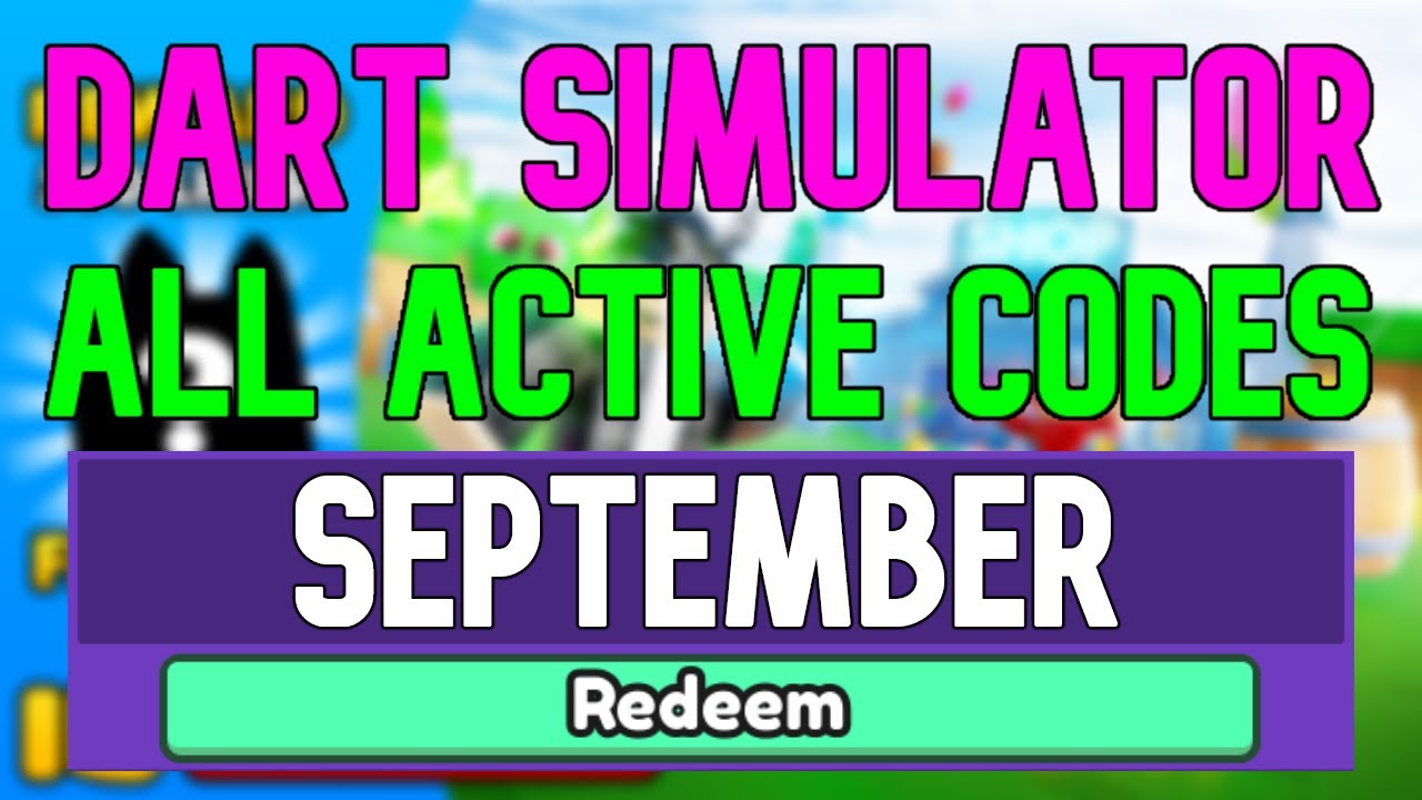 All New September 2022 Codes for ️Dart Simulator ROBLOX WORKING Dart ...
