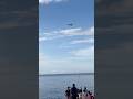 German Airforce Luftwaffe Eurofighter Typhoon fighter jet slow into turn and climb at Malta Airshow