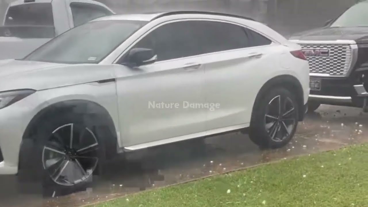 Chaos in Texas Today! Baseball Size Hail Destroys Homes, Cars in Dallas ...