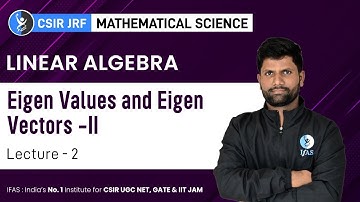 CSIR NET: How To Find Eigen Values And Eigen Vectors Mathematics