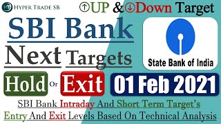 SBI Bank Share Targets 01 Feb /SBI Bank intraday tips/Sbi Bank Intraday Targets/SBI Bank Latest news