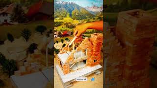 New 2026! New build 2 story Modern House by mini bricks#minibuilding #bricks #brickwork #home #viral