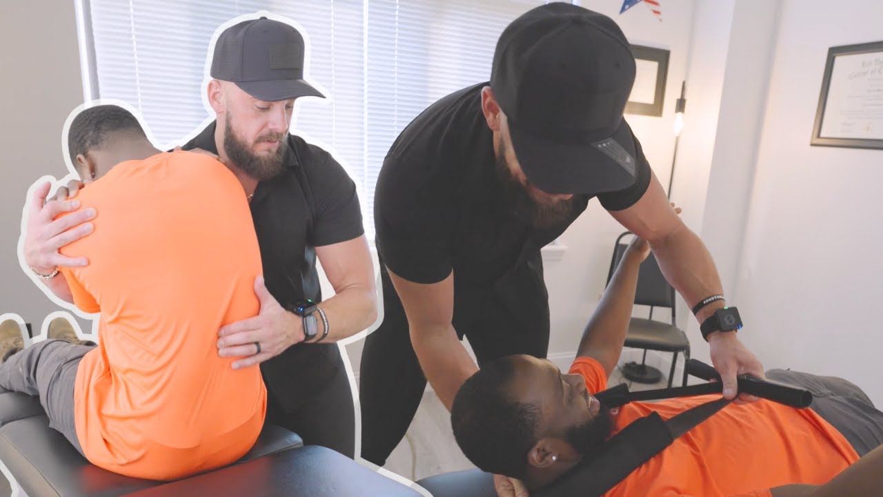 SATISFYING CHIROPRACTIC ADJUSTMENT | Y-STRAP | BACK & NECK CRACKS