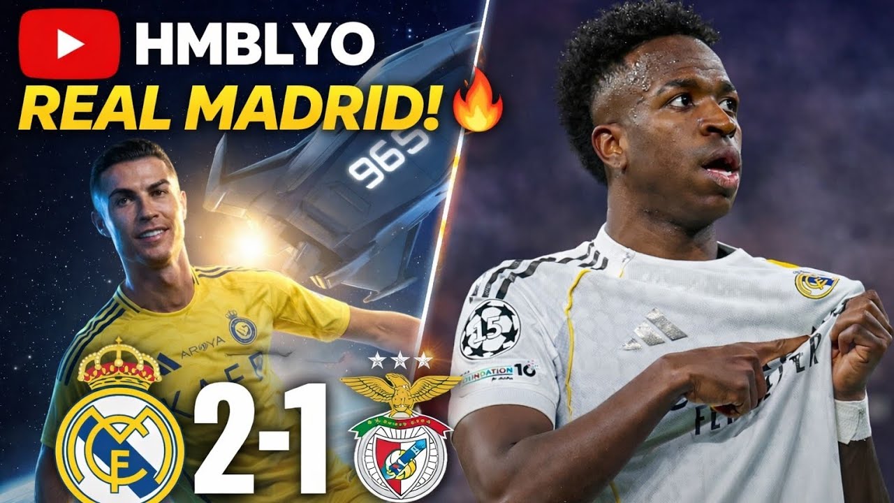CR7 & VINI SHOW! 🤩🔥 Real Madrid 2-1 Benfica | Champions League#football #messi #sports #somalia#barc