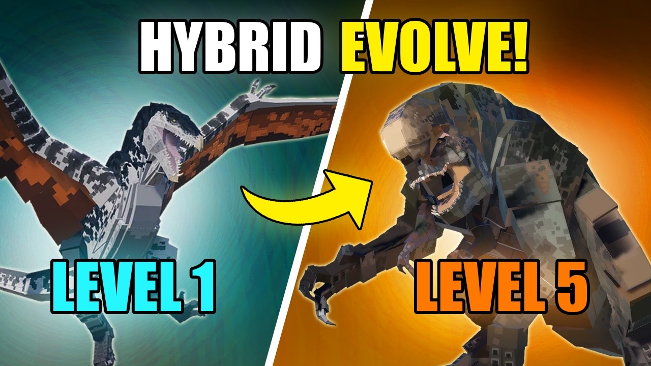 Every Kill = Stronger HYBRID! | Jurassic Blocky