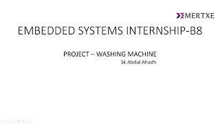 Embedded Systems Internship Project Presentation at Emertxe 2025