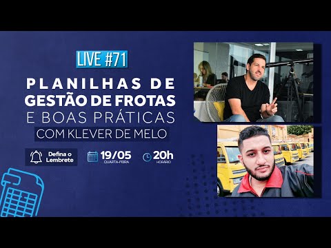 Capa do vídeo explicativo da Planilha de Gestão de Frotas
